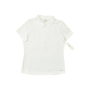 Alpine Design Women's L Optic White Dri-Logic Quarter Zip Short Sleeve Polo NEW